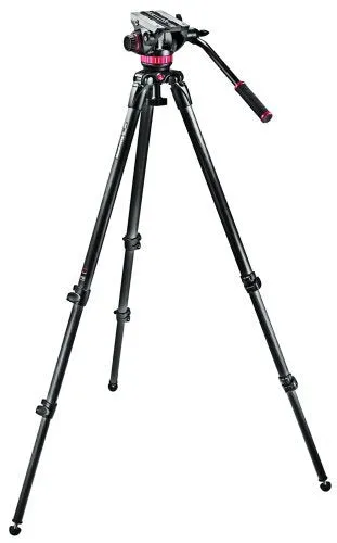 Manfrotto Professional Fluid Video System with Aluminum Legs and Mid Spreader