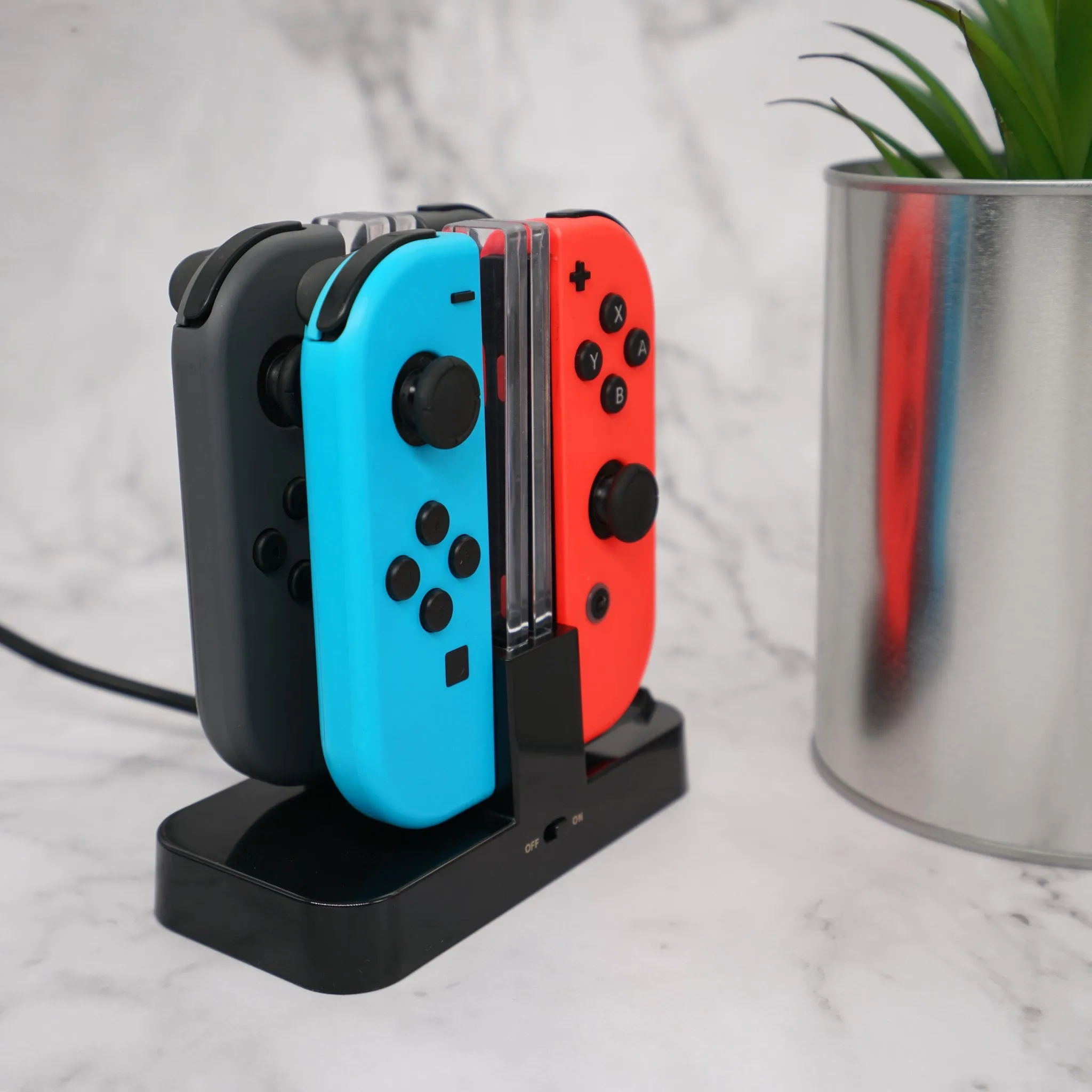 Mobilesteri 4-in-1 Joy-Con Charging Dock For Switch Controllers