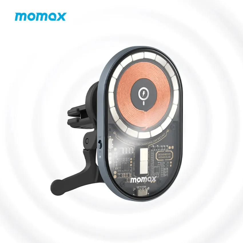 Momax MAG Vent Magnetic Wireless Charging Car Mount