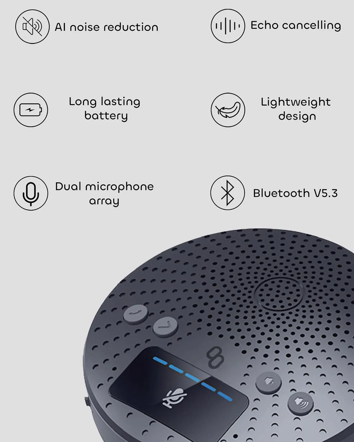 Mymanu Wireless, AI Noise Cancelling Conference Speaker