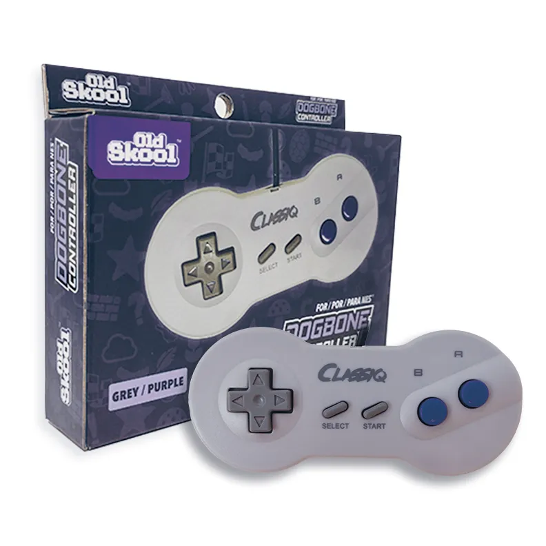 NES Dogbone Contoller (Grey/Purple) NEW