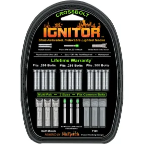 NuFletch Ignitor XBow Nocks Green Universal Fit 3 pk.