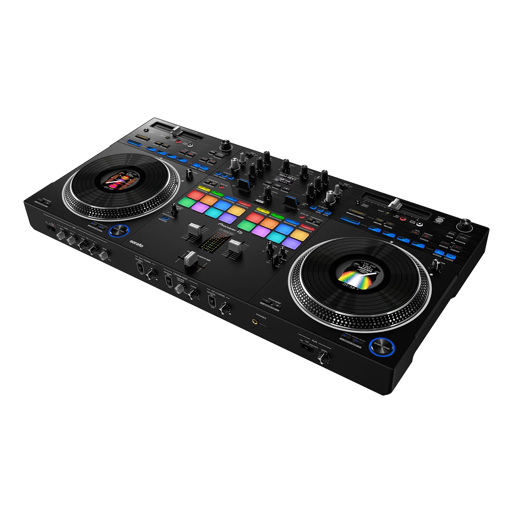 Pioneer DDJ-REV7 Scratch-Style 2-Channel Pro DJ Controller for Serato DJ Pro, Black