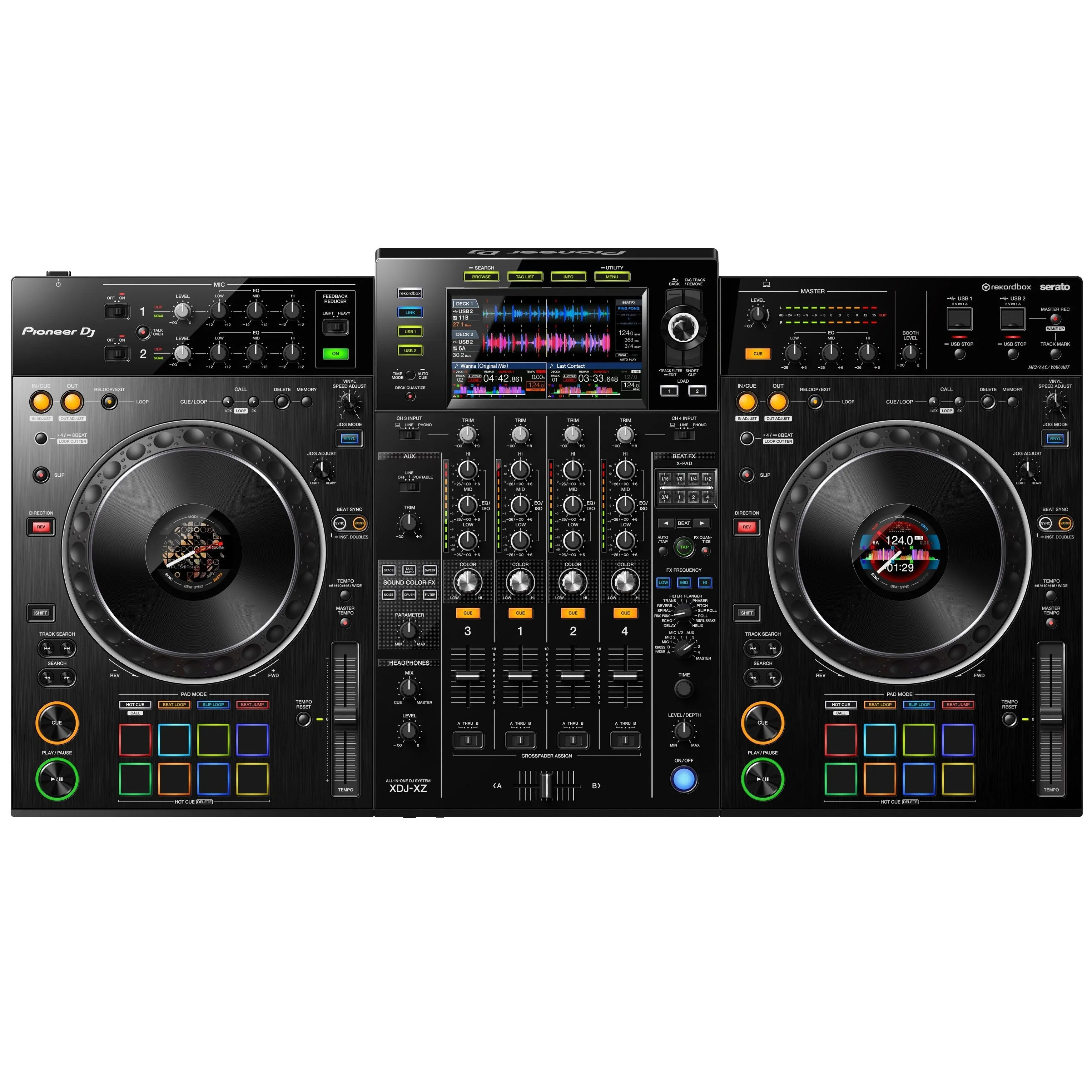 Pioneer XDJ-XZ Professional all-in-one DJ system, 4-channel, (Black)