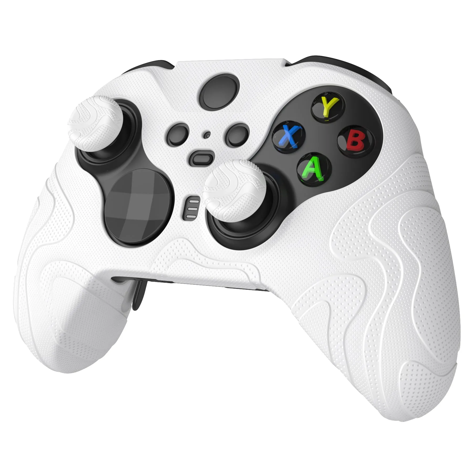 PlayVital Mountain Range Edition Silicone Cover with Thumb Grips for Xbox Elite Series 2 Controller & Xbox Elite Series 2 Core Controller - White - DVGE2P002