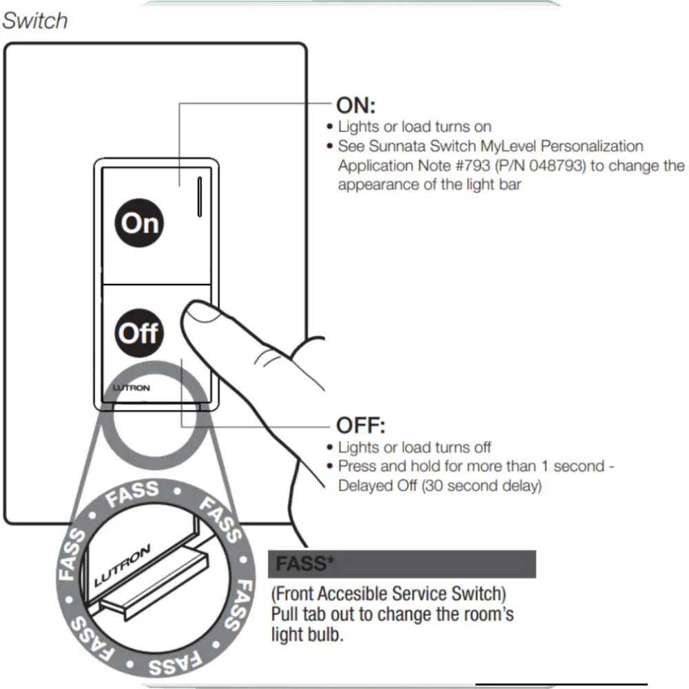 RadioRA 3 Sunnata Single Pole/Multi-Location Tap Smart Light Switch, Neutral Required, Light Almond