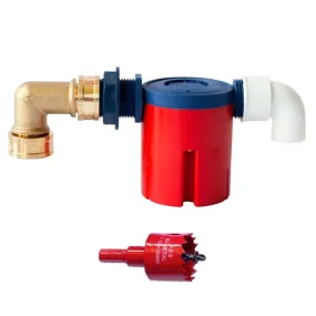 RentACoop Float Valve Kit Compatible with S.N.A.P PVC Watering System for Chickens, Poultry, and Other Animals