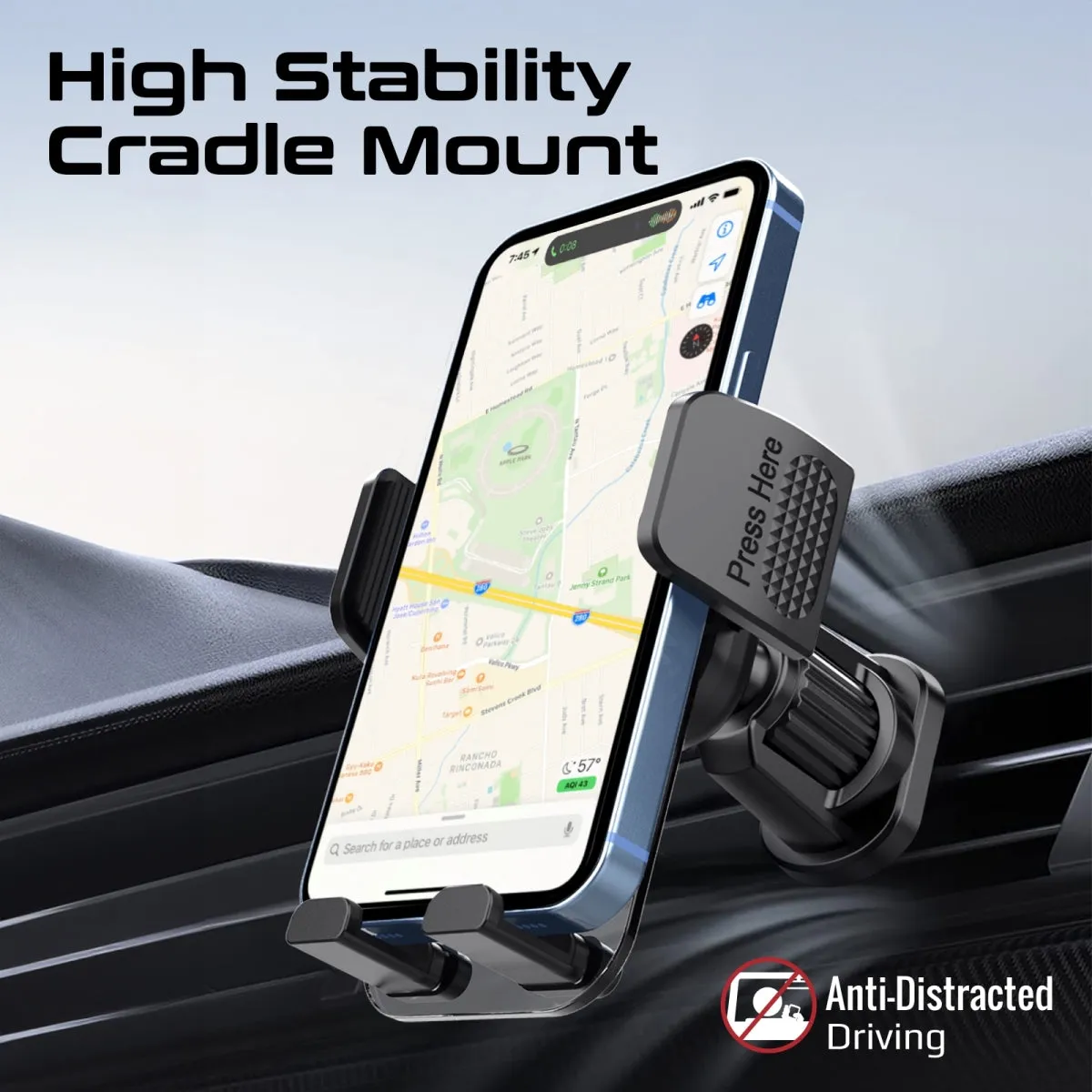 Secure Smartphone Holder Kit with Multiple Mounting Options