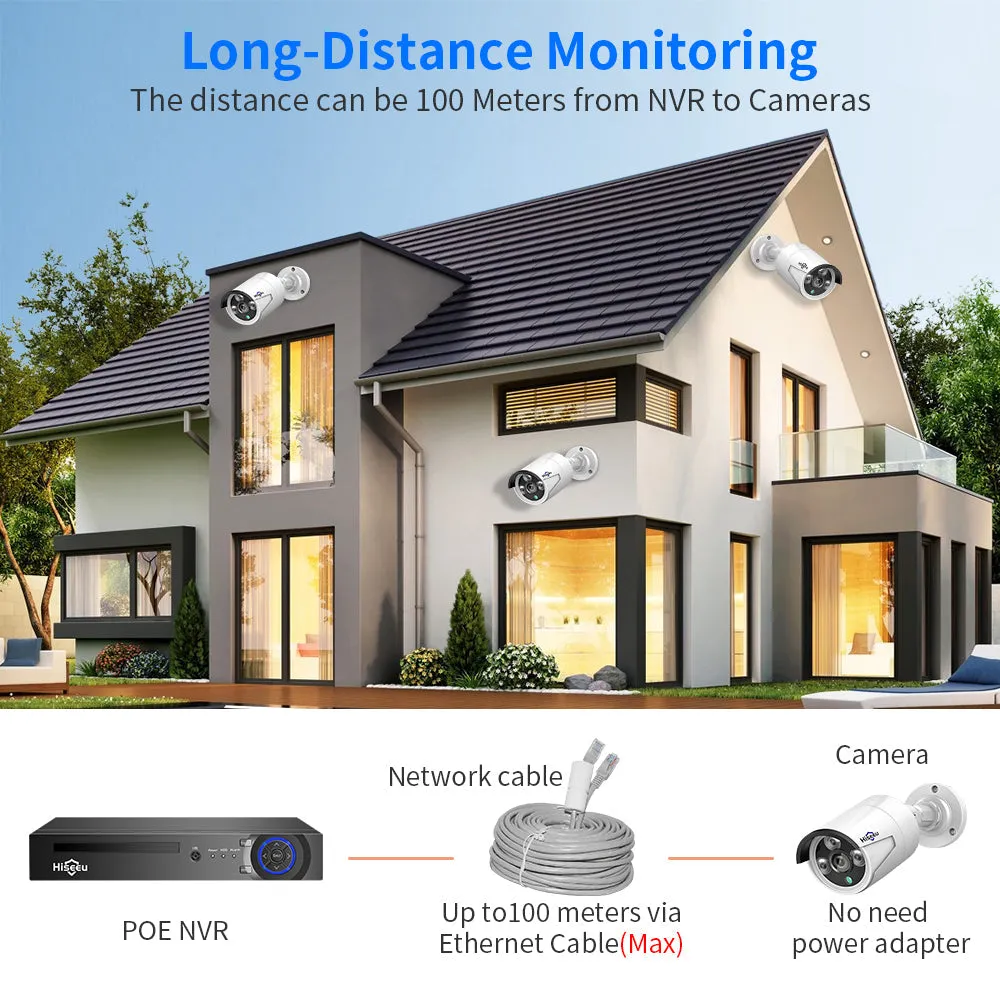 Security Camera System 5Mp POE Security Camera System Kit