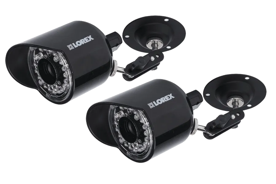 Security camera system with night vision cameras and audio