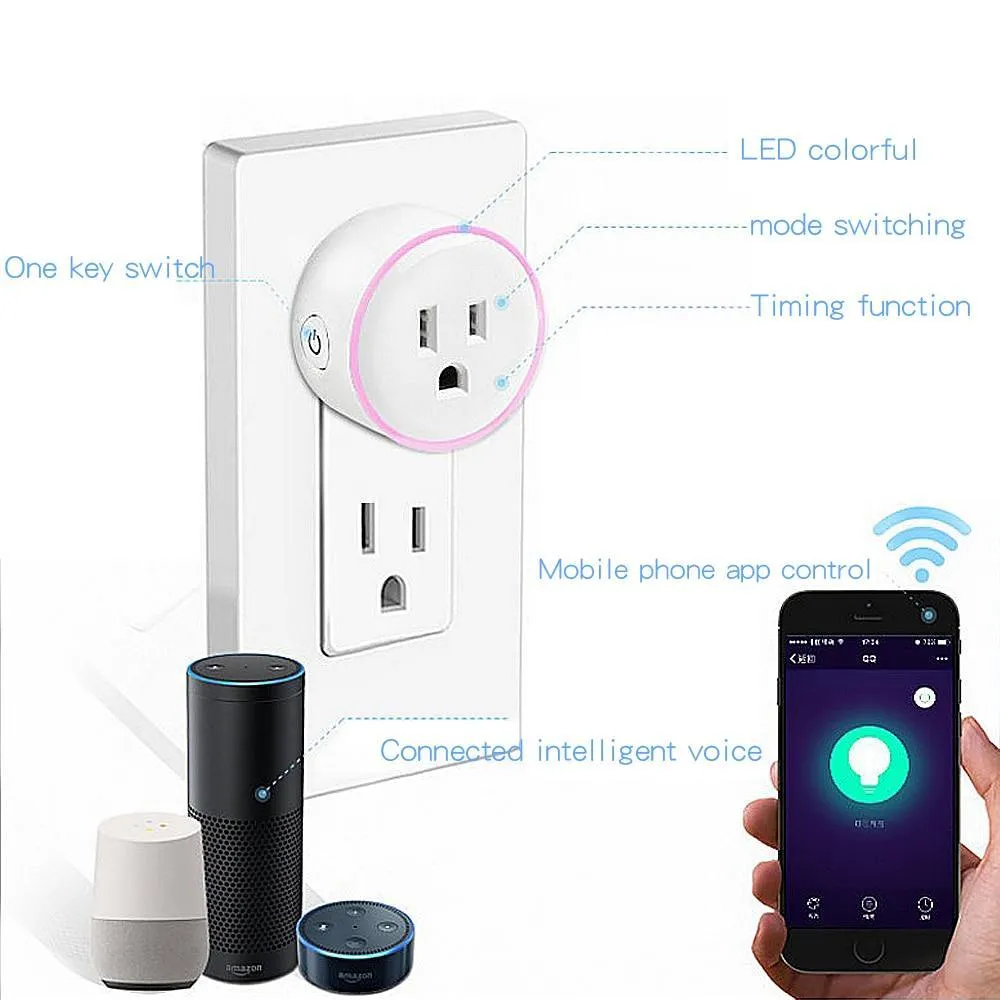 Smart Mini Socket Plug WiFi Wireless  with Timer