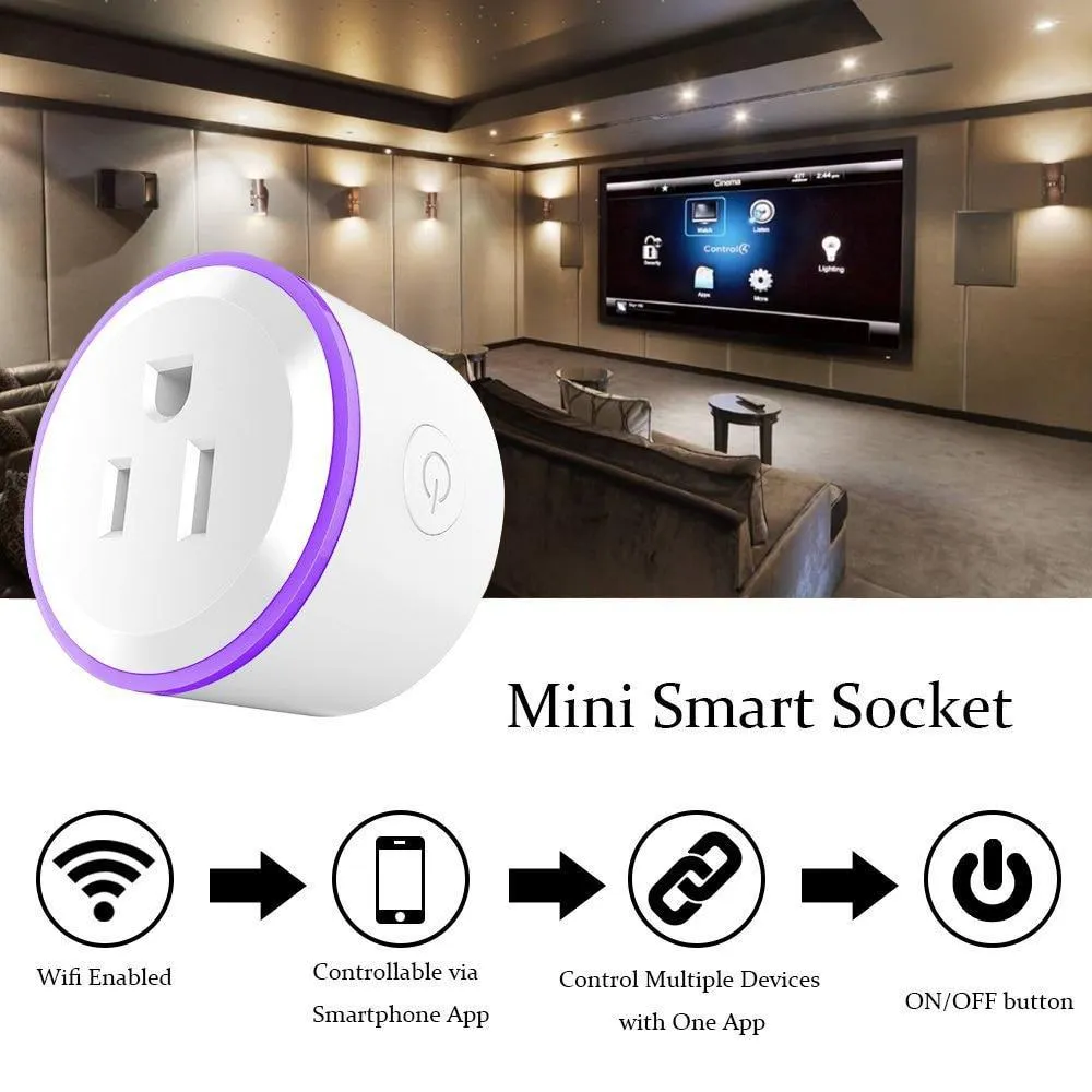 Smart Mini Socket Plug WiFi Wireless  with Timer