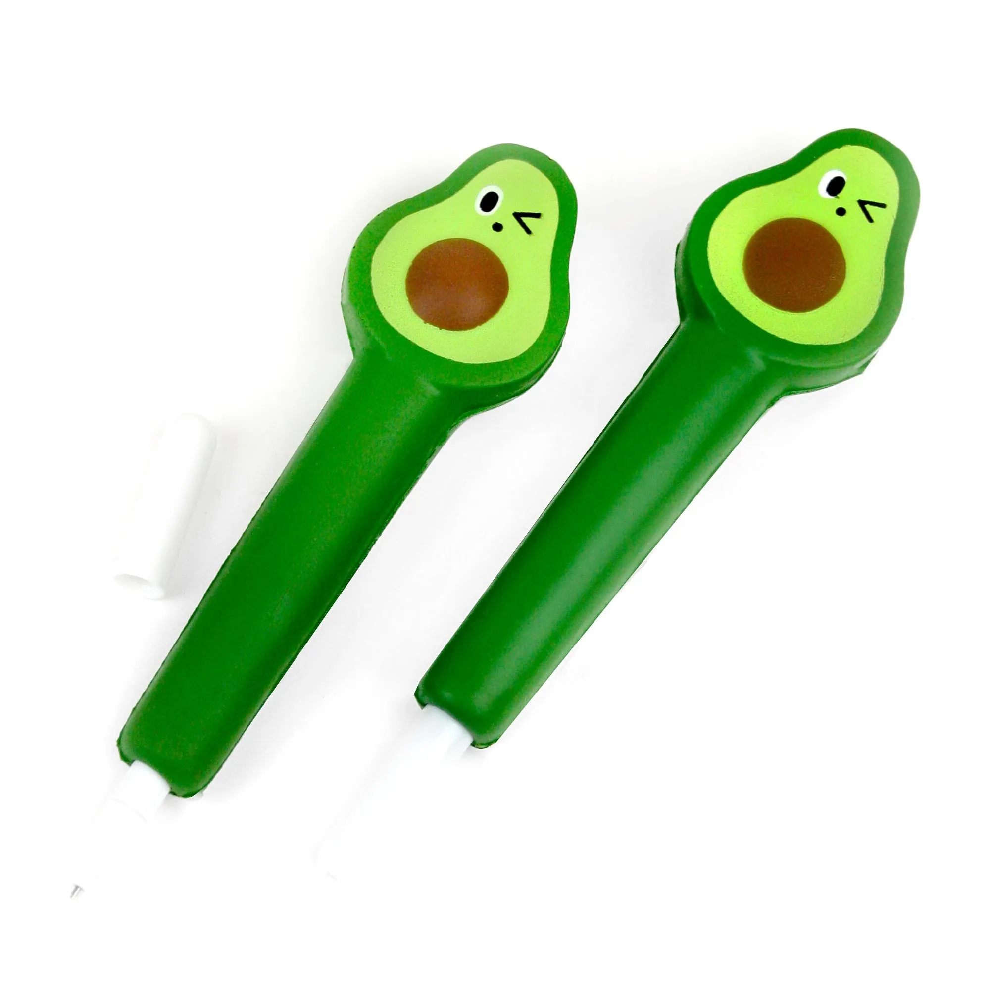 Squishy Avocado Fun: Pack of 3 Gel Pens