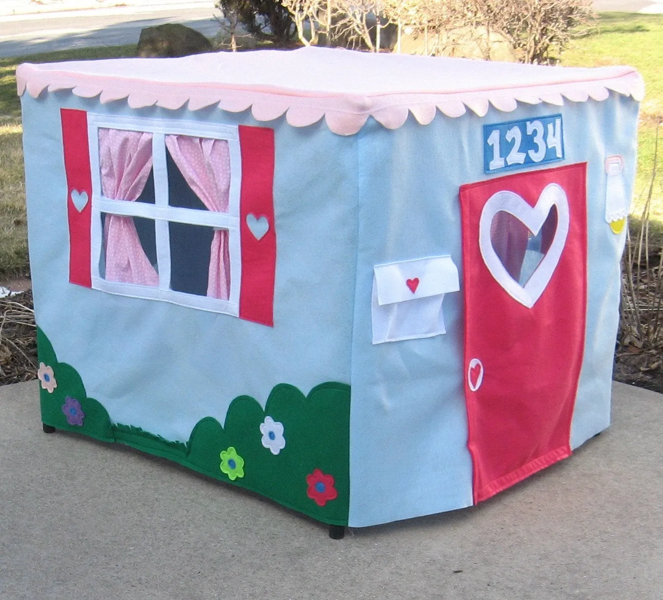 Standard Card Table Playhouse PATTERN, Instant Download ebook only, Sew Your Own Card Table Playhouse