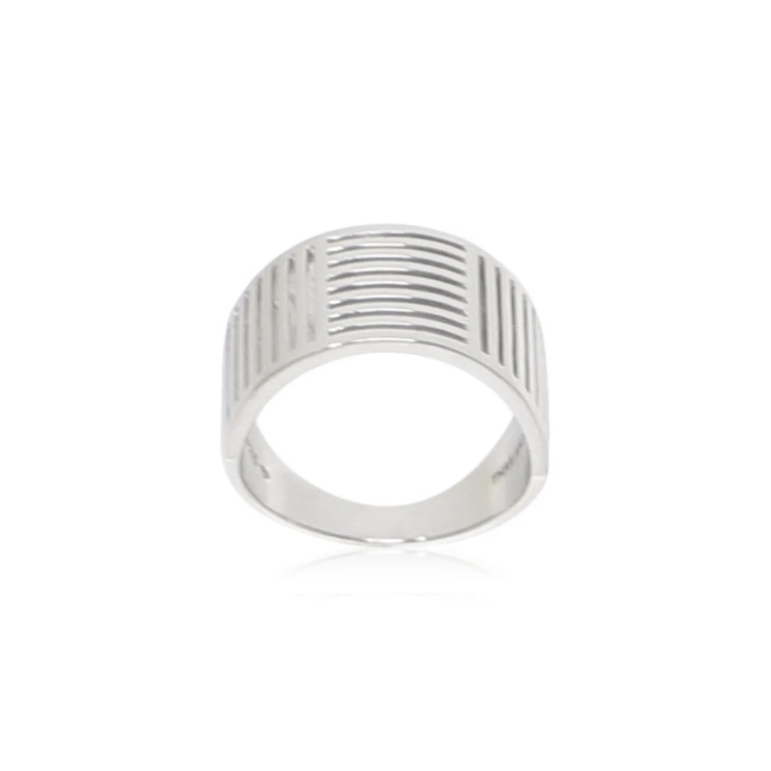 Sterling Silver Shutter Ring