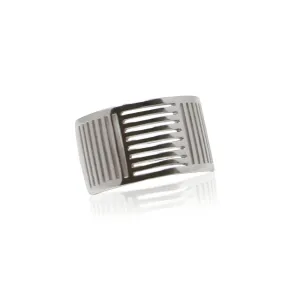 Sterling Silver Shutter Ring