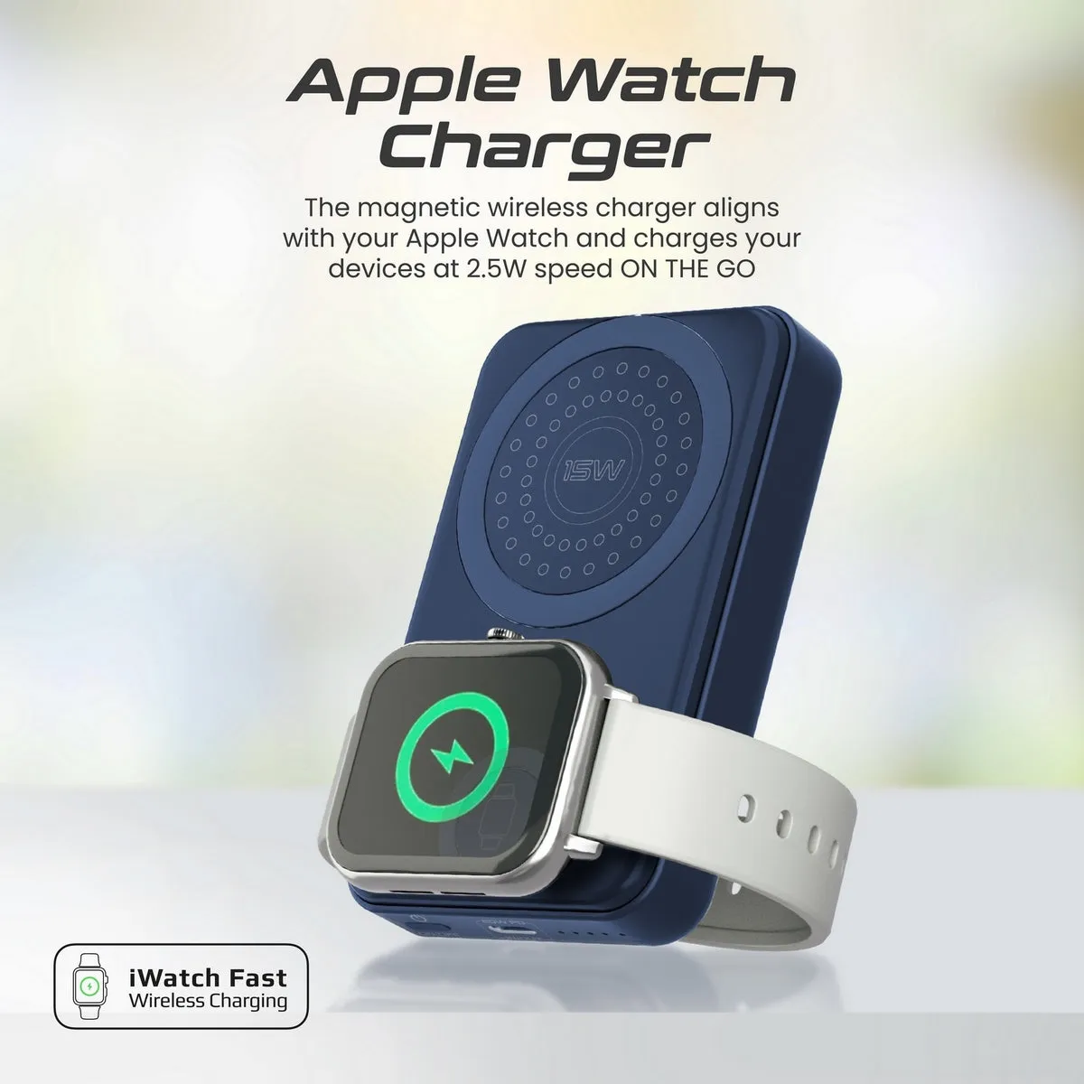 SuperCharge MagSafe Compatible & Apple Watch Wireless Charging Power Bank