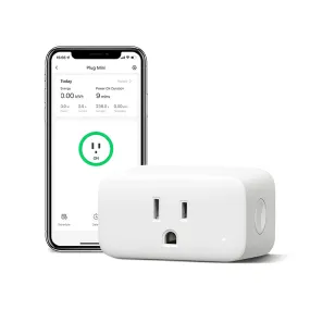 SwitchBot Plug Mini | Smart Home WiFi & Bluetooth, Works with Apple HomeKit, Alexa, Google Home, App Remote Control & Timer Function