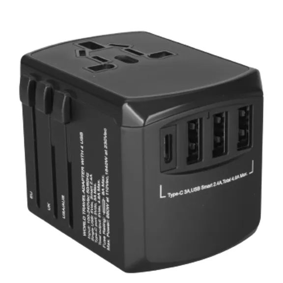 Travel Adaptor Black