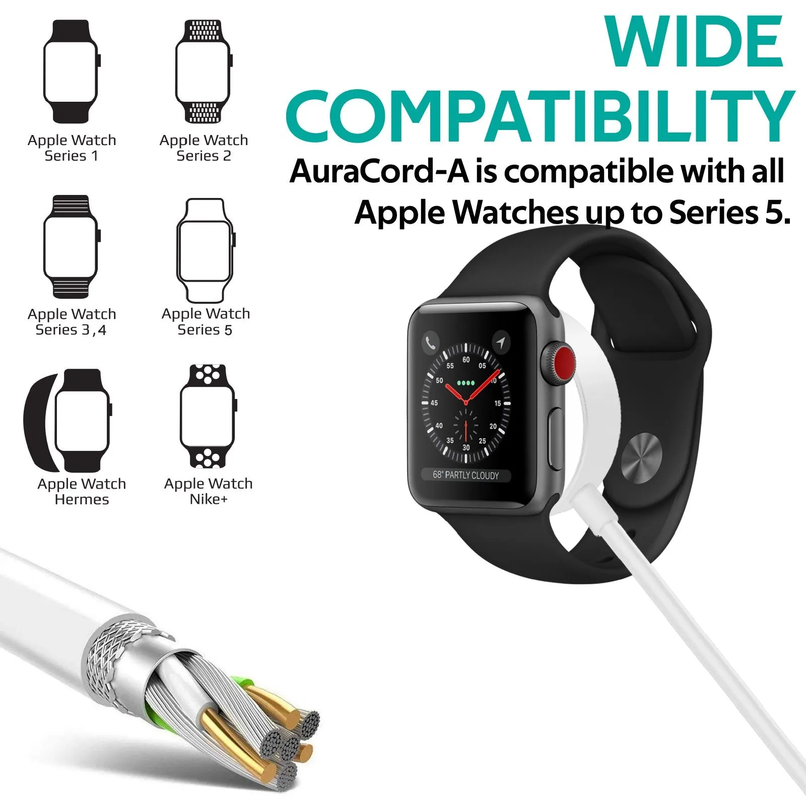 USB Charging Cable for Apple Watch