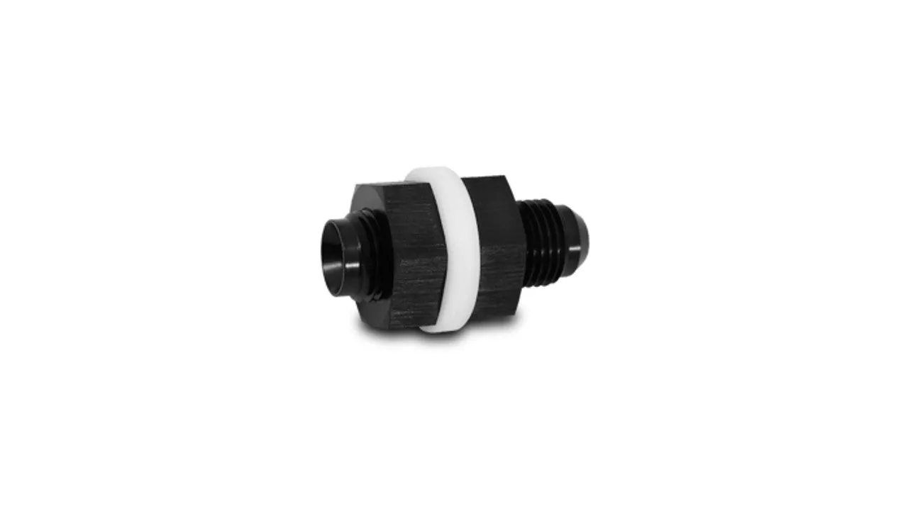 Vibrant Fuel Cell Bulkhead Adapter Fitting; Size: -16AN with 2 PTFE Crush Washers & Nut - 16896