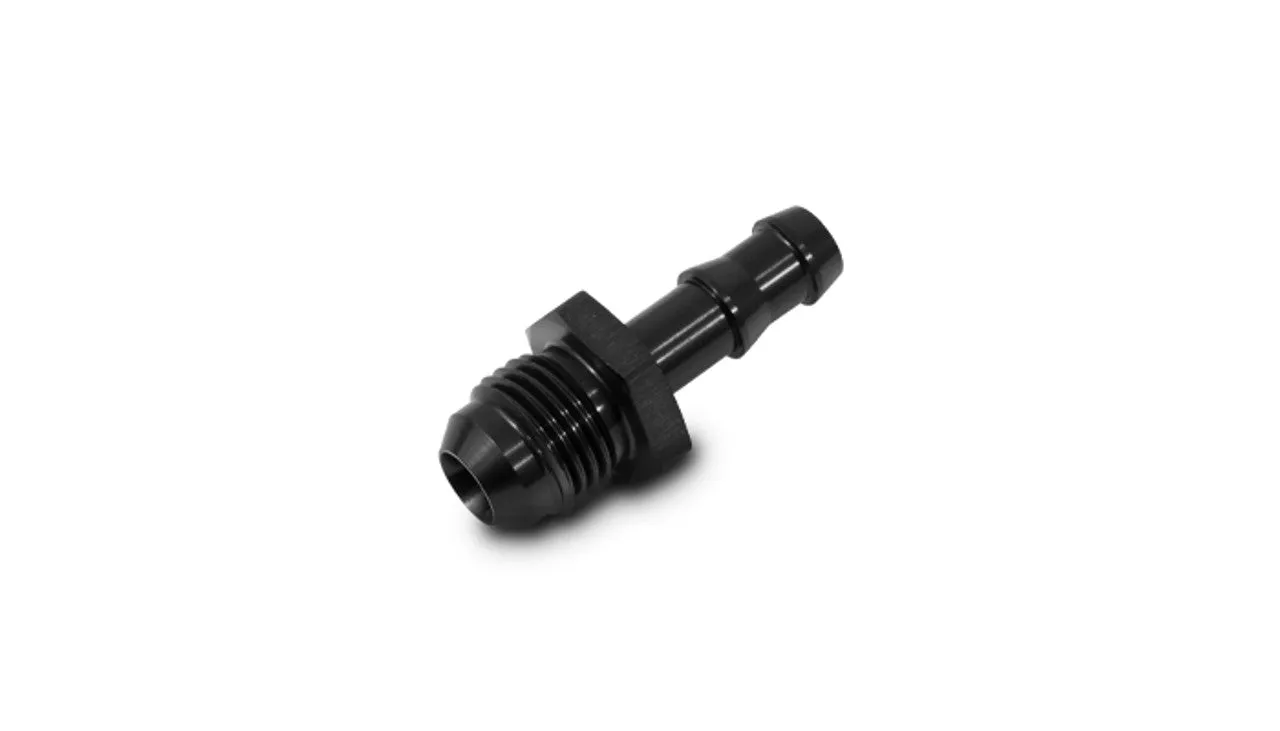 Vibrant Male AN to Hose Barb Straight Adapter Fitting; Size: -6AN Hose Size: 5/16" - 11211