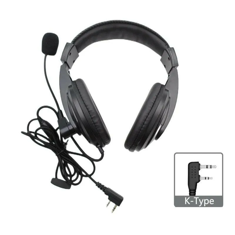 Walkie Talkie Headset For Kenwood Ham Radio Baofeng UV13 Pro UV-5R UV-82 UV-S9 Plus Headphone Mic PTT  Dmr Radio Headsets Woxun