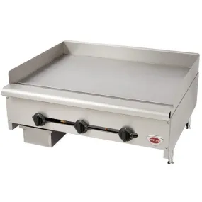 Wells HDTG3630G Countertop Gas Griddle 36" 90,000 BTU Thermostatic