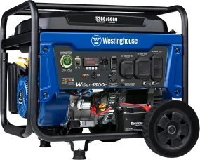 Westinghouse WGen5300c Generator 5300W/6600W 30 Amp Remote Start Gas with CO Sensor New