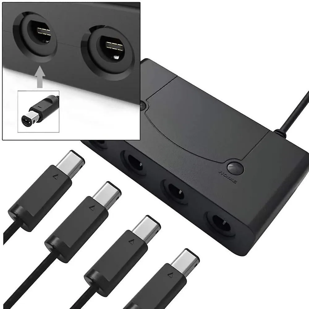 Wii U Game Cube Controller Adapter, Super Smash Bros Game Cube Adapter Mz691