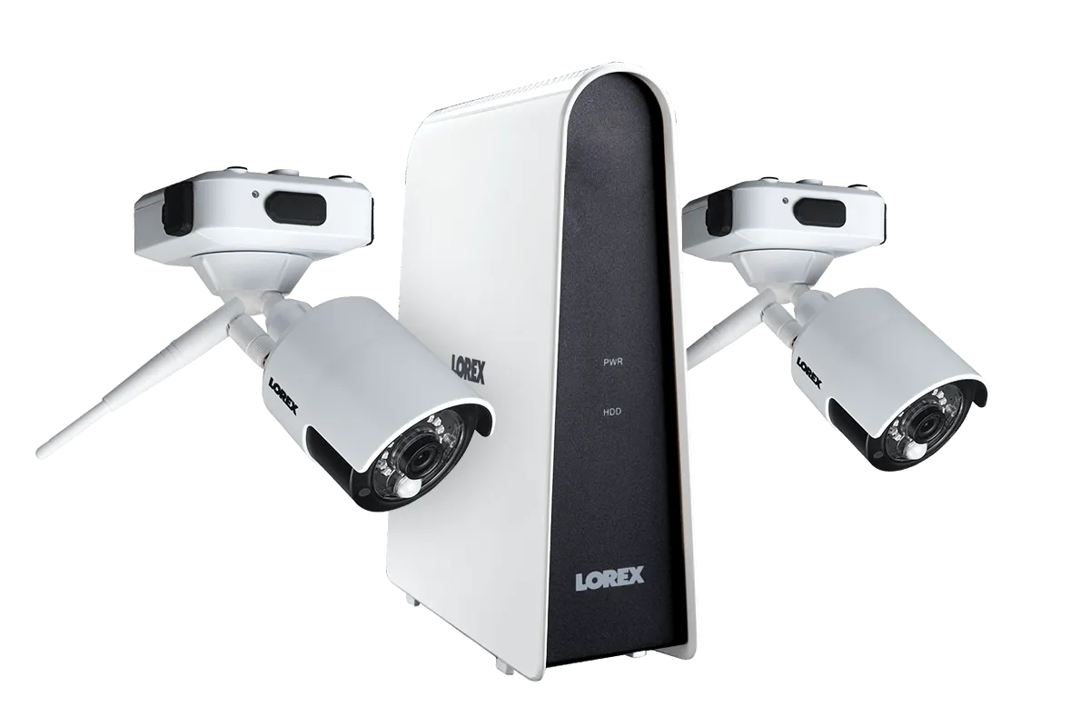 Wire-Free Security Camera System with 2 Cameras